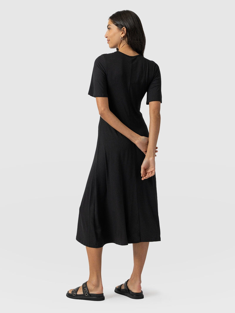 Freya Tie Dress Black - Women's Dresses | Saint + Sofia® UK