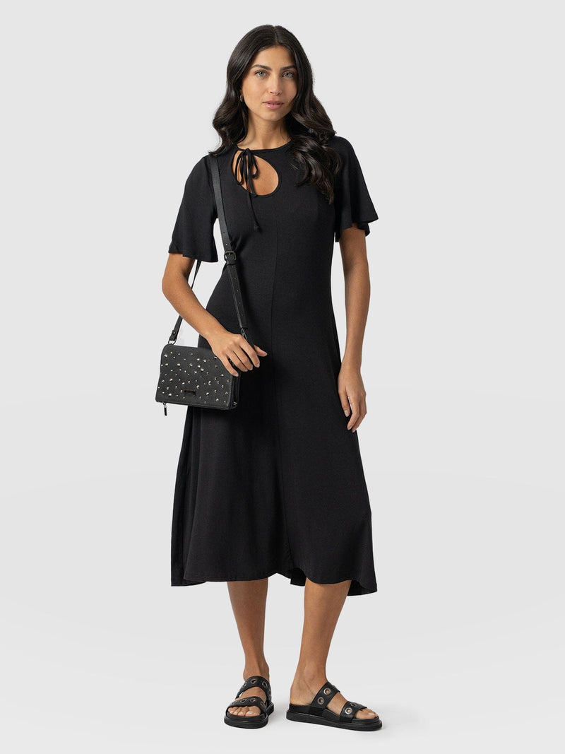 Freya Tie Dress Black - Women's Dresses | Saint + Sofia® UK