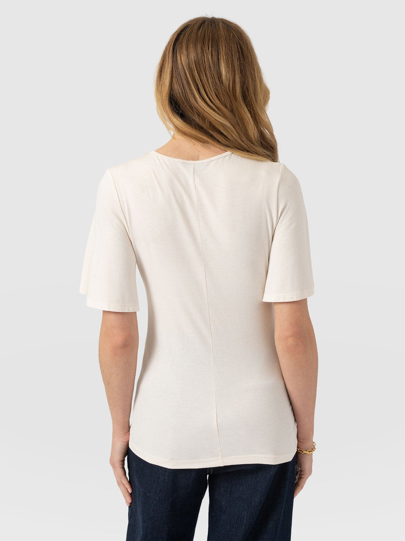 Freya Tie Tee - Cream
