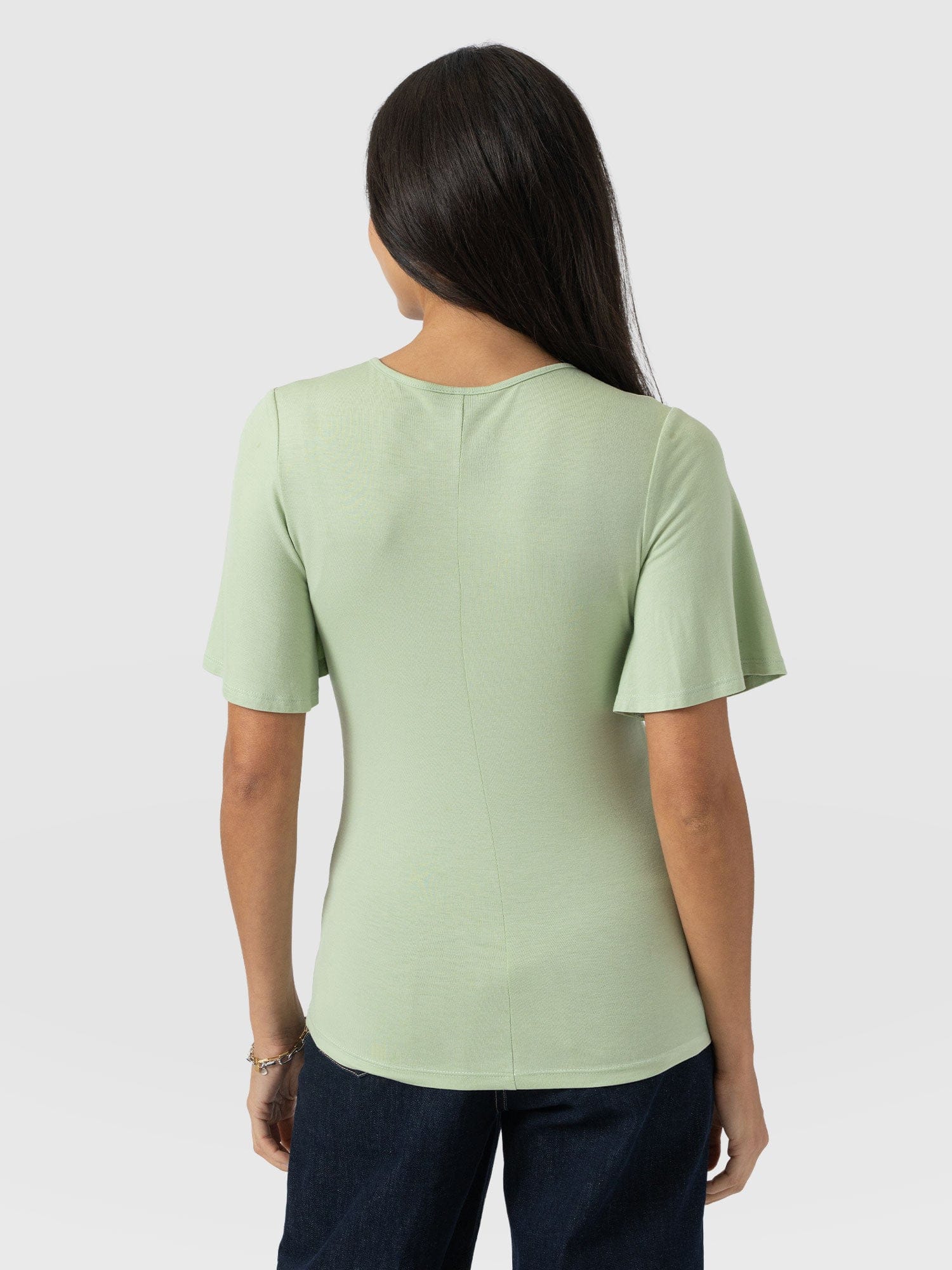Freya Tie Tee - Mint - Women's T-shirts | Saint + Sofia® UK