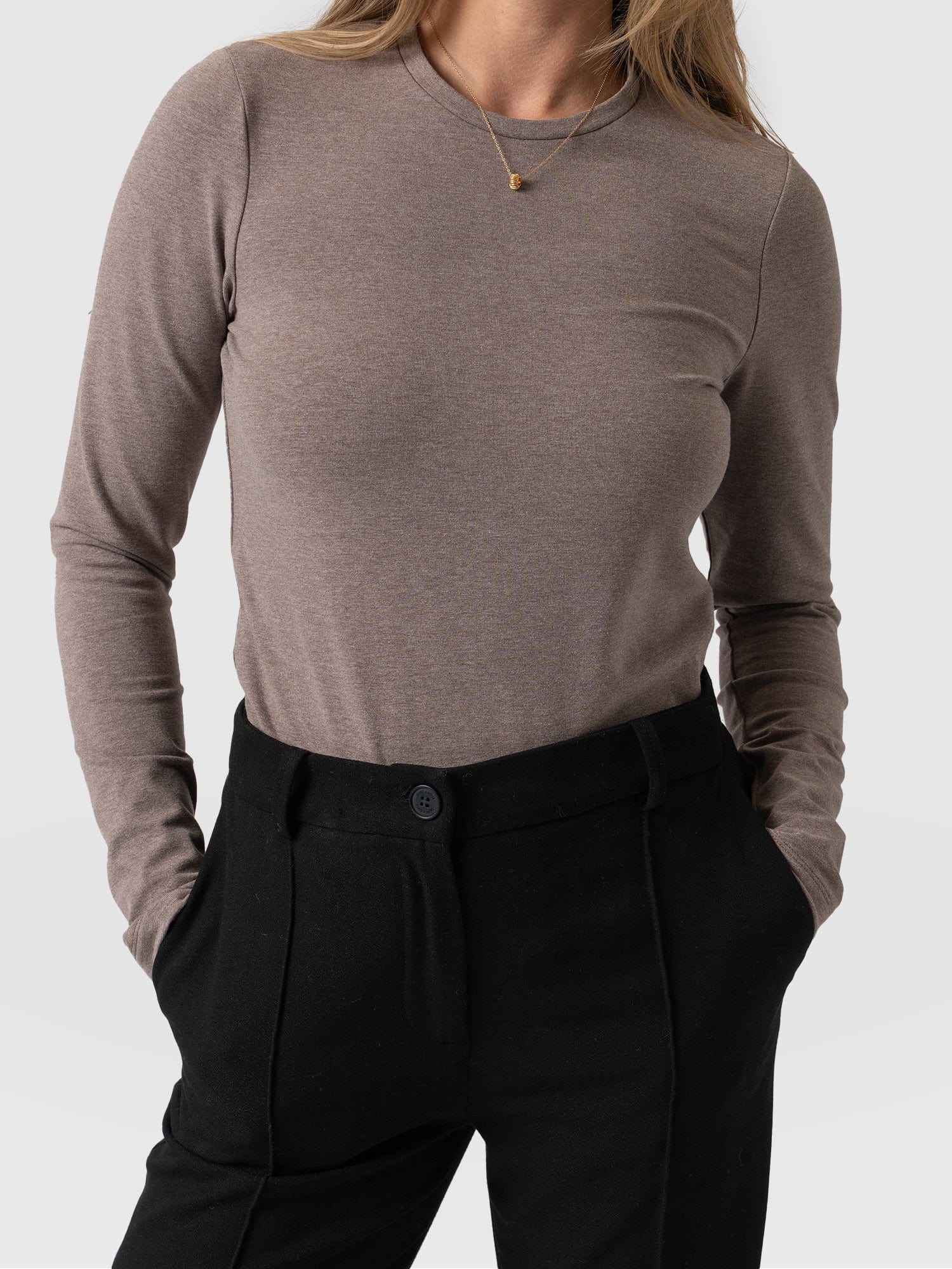 Glen Crew Neck Tee Coco - Women's T-Shirts | Saint + Sofia® UK