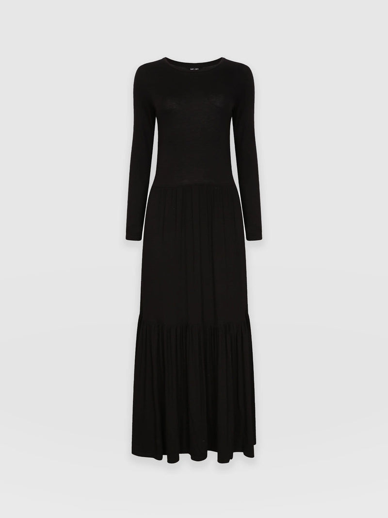 Greenwich Dress Black Sleeves - Women's Dresses | Saint + Sofia® UK