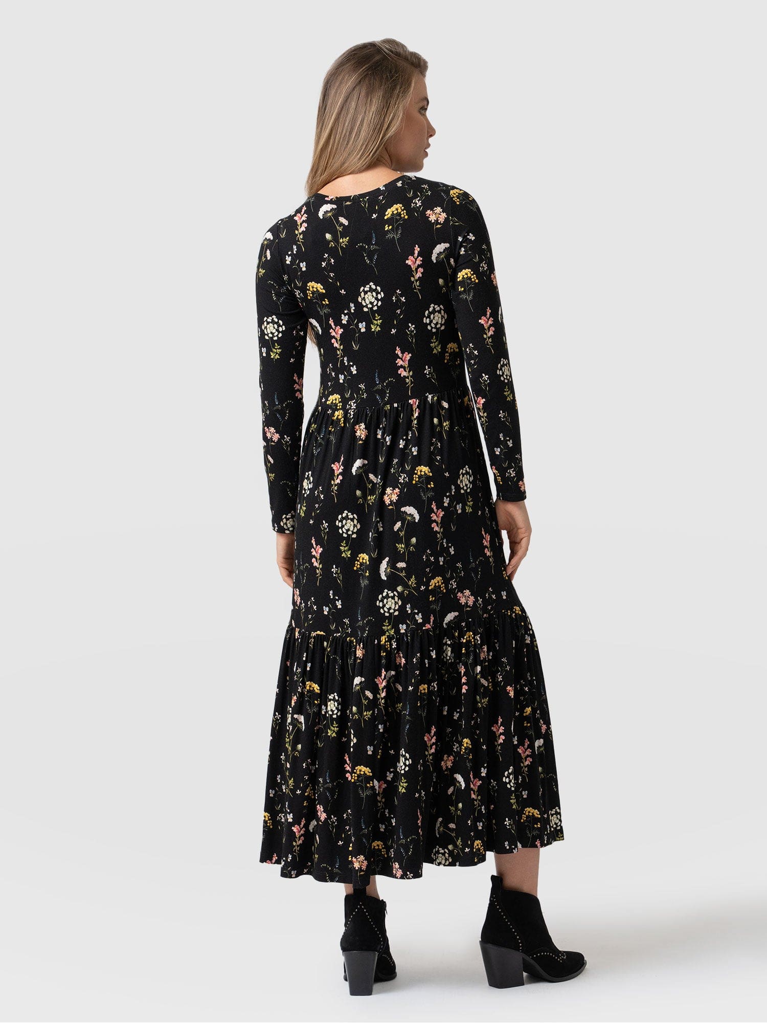 Greenwich Dress Long Sleeve Hyde Gardens - Women's Dresses | Saint + Sofia® UK