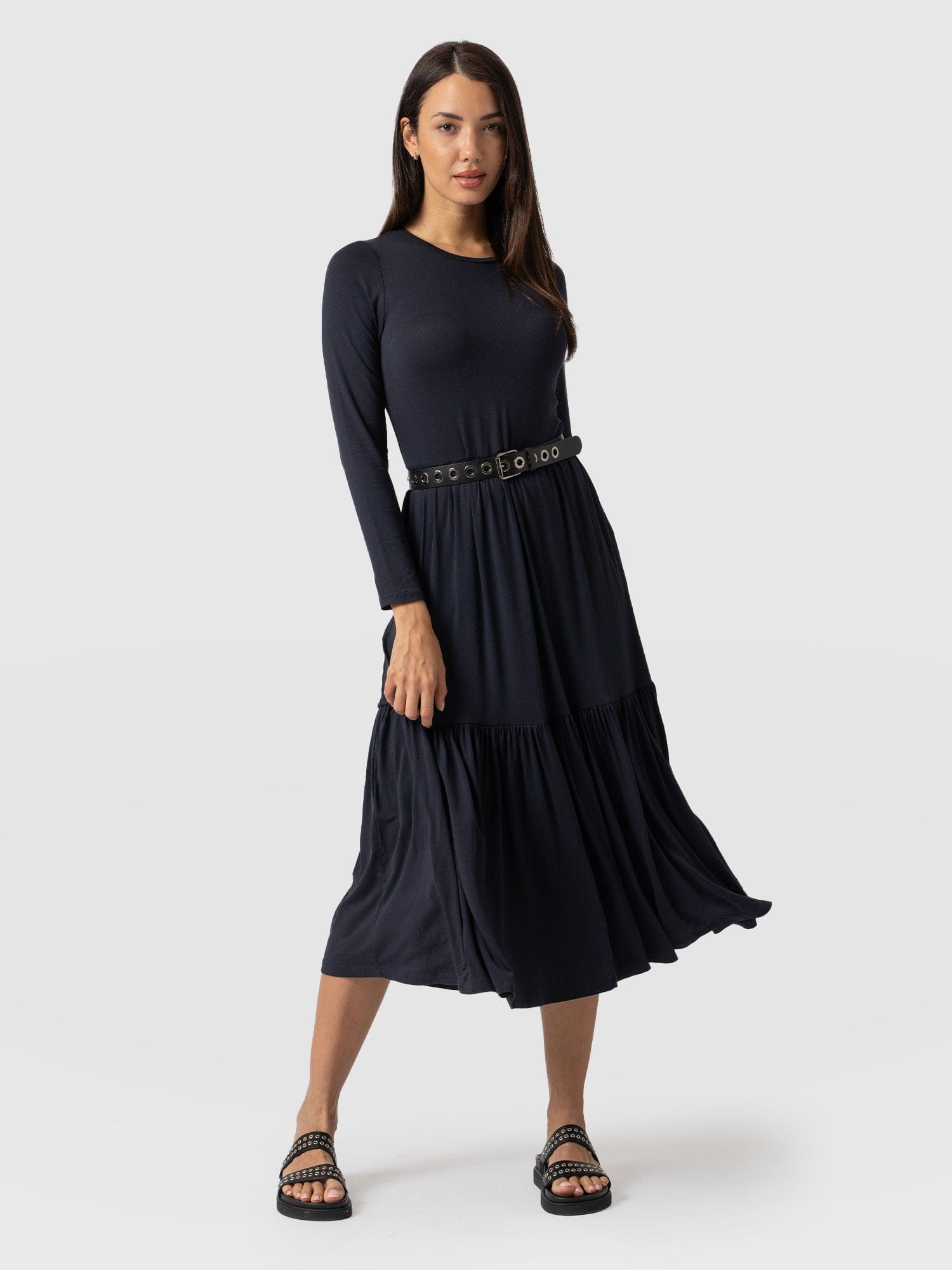 Greenwich Dress Navy Sleeves - Women's Dresses | Saint + Sofia® UK
