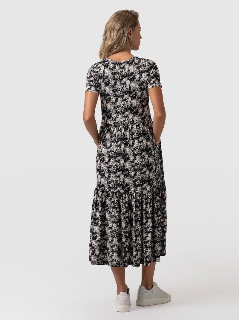 Greenwich Dress Short Sleeve - Black Pixel