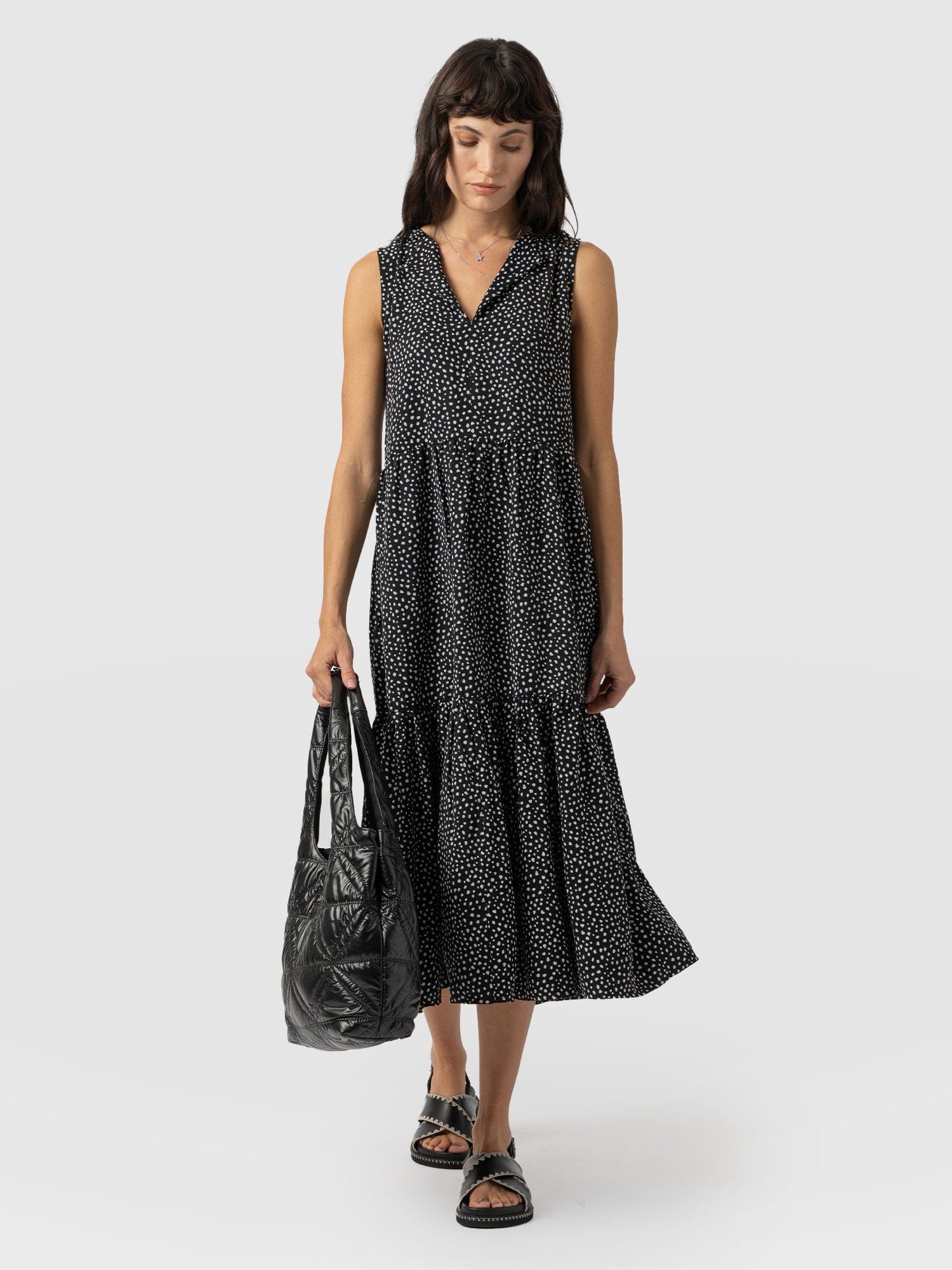 Greenwich Dress Spot Print - Women's Dresses | Saint + Sofia® UK