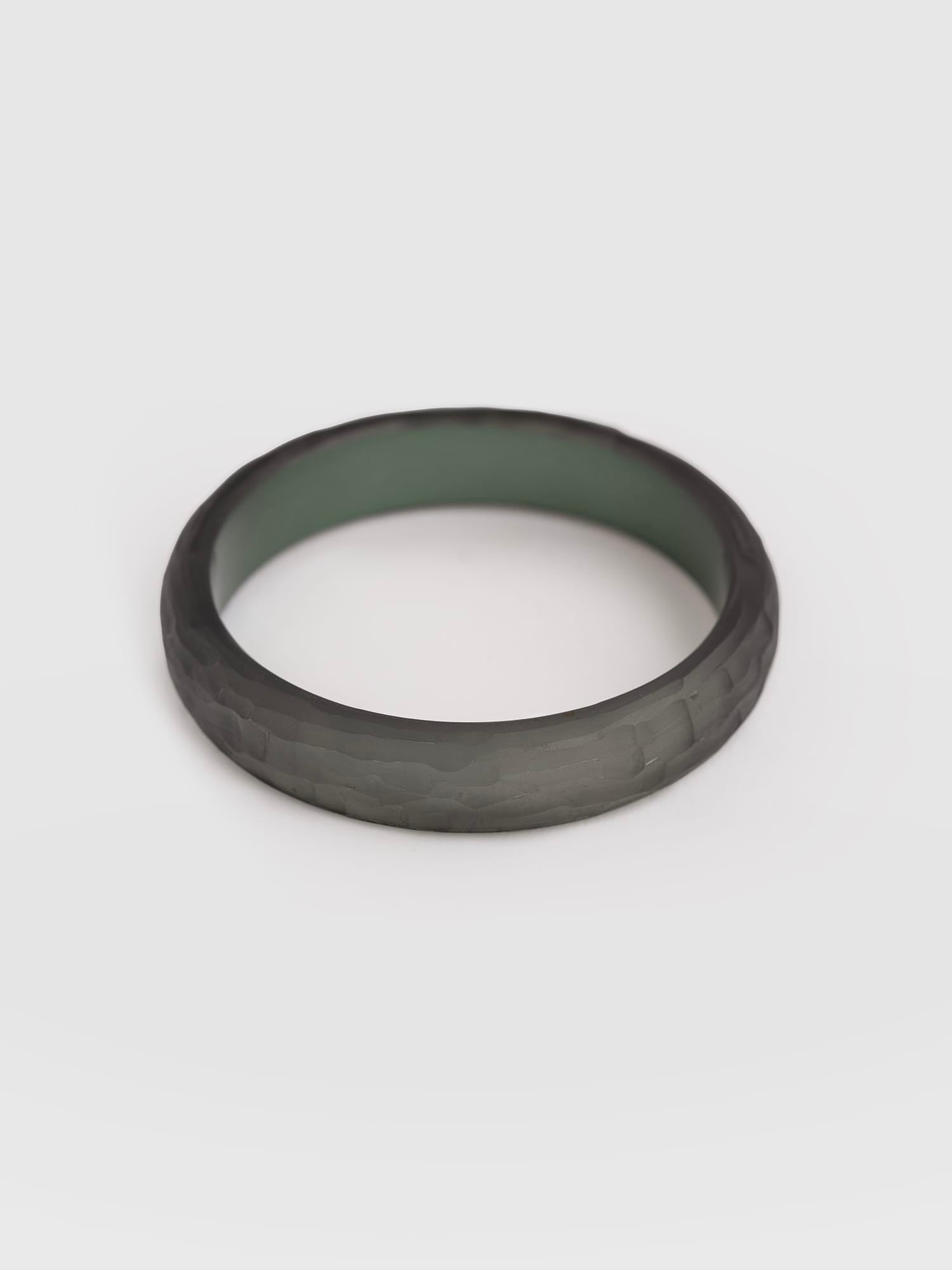 Hammered Bangle - Green - Women's Jewellerys | Saint and Sofia® UK