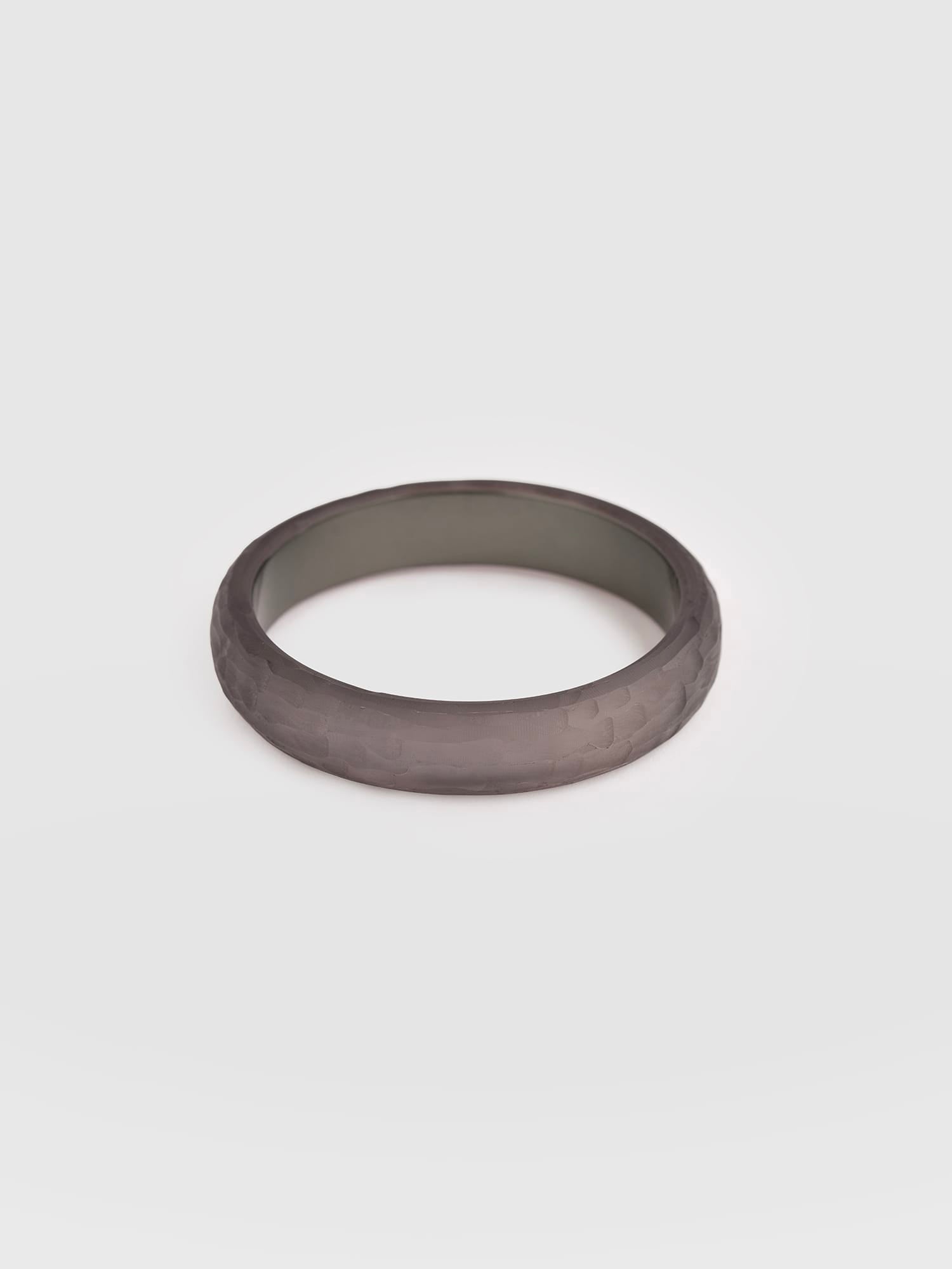 Hammered Bangle - Grey - Women's Jewellerys | Saint and Sofia® UK
