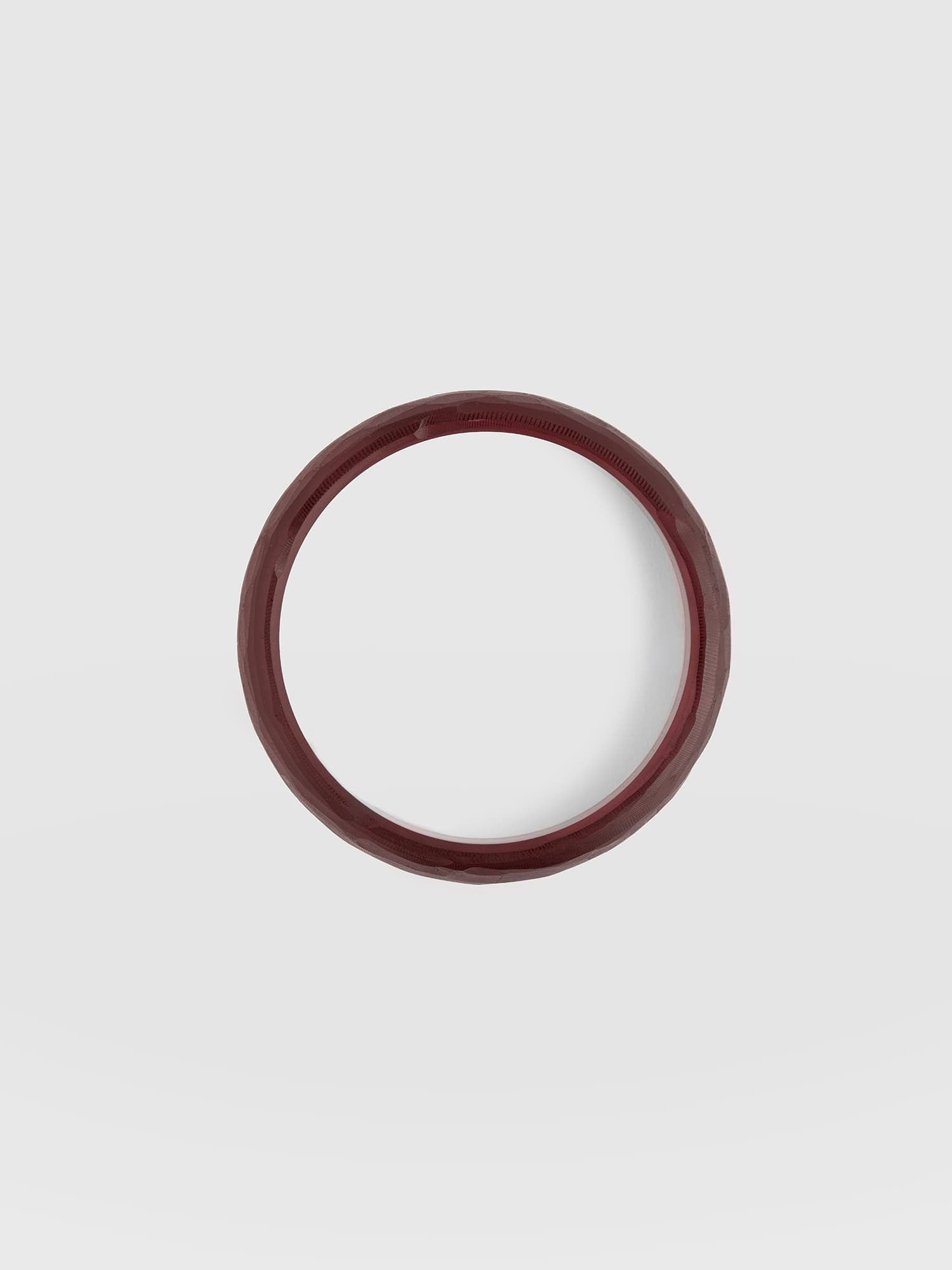 Hammered Bangle - Wine Red