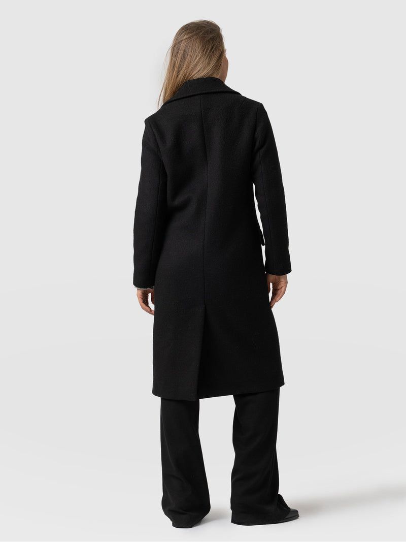 Hampton Coat Black - Women's Coats | Saint + Sofia® UK