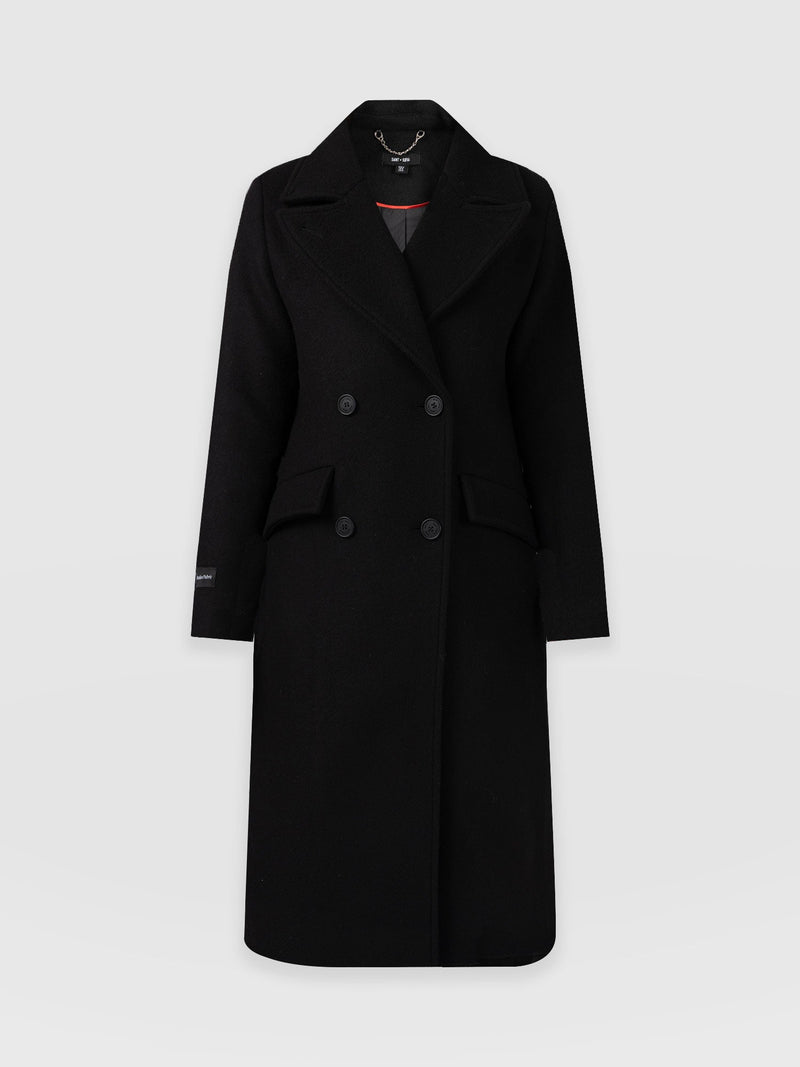Hampton Coat Black - Women's Coats | Saint + Sofia® UK
