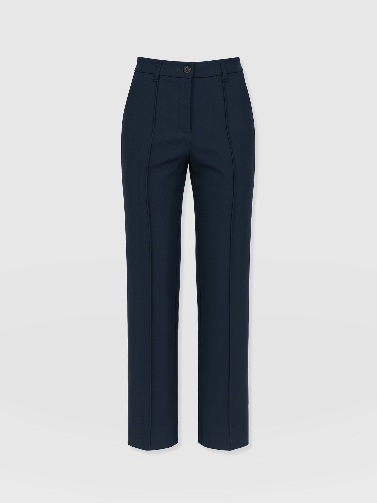 Harlow Straight Leg Pant - Navy - Women's Trousers | Saint + Sofia® UK