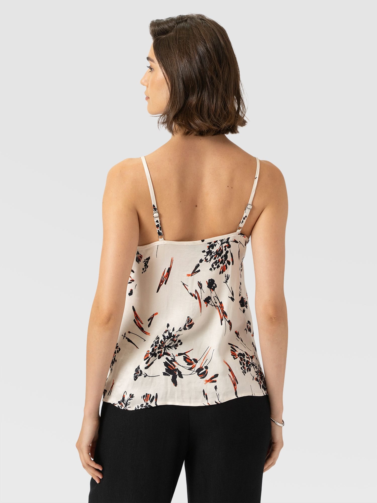 Harper Lace Cami - White Mist Floral