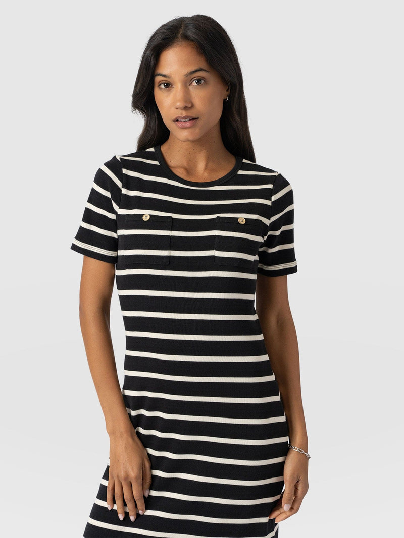 Helena T-Shirt Dress Stripe - Women's Dresses | Saint + Sofia® UK