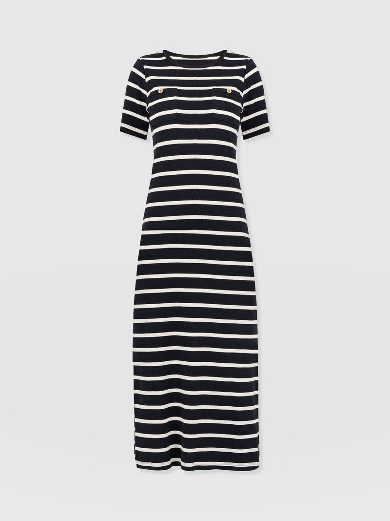 Helena T-Shirt Dress Stripe - Women's Dresses | Saint + Sofia® UK