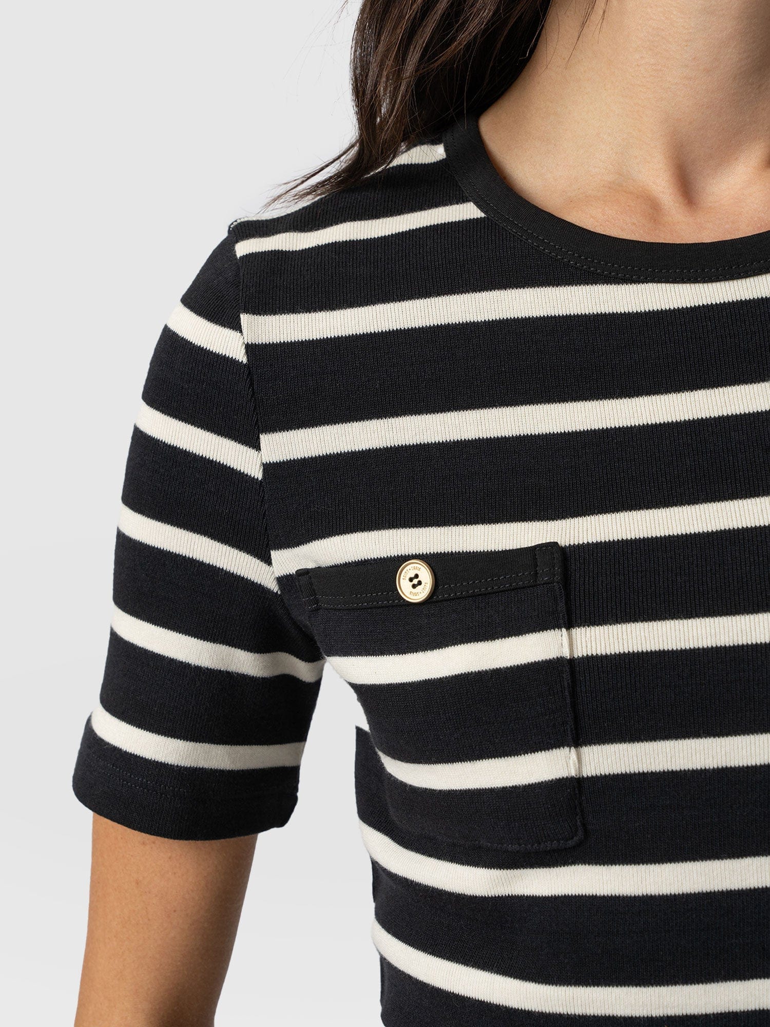 Helena Tee Stripe - Women's T-Shirts | Saint + Sofia® UK