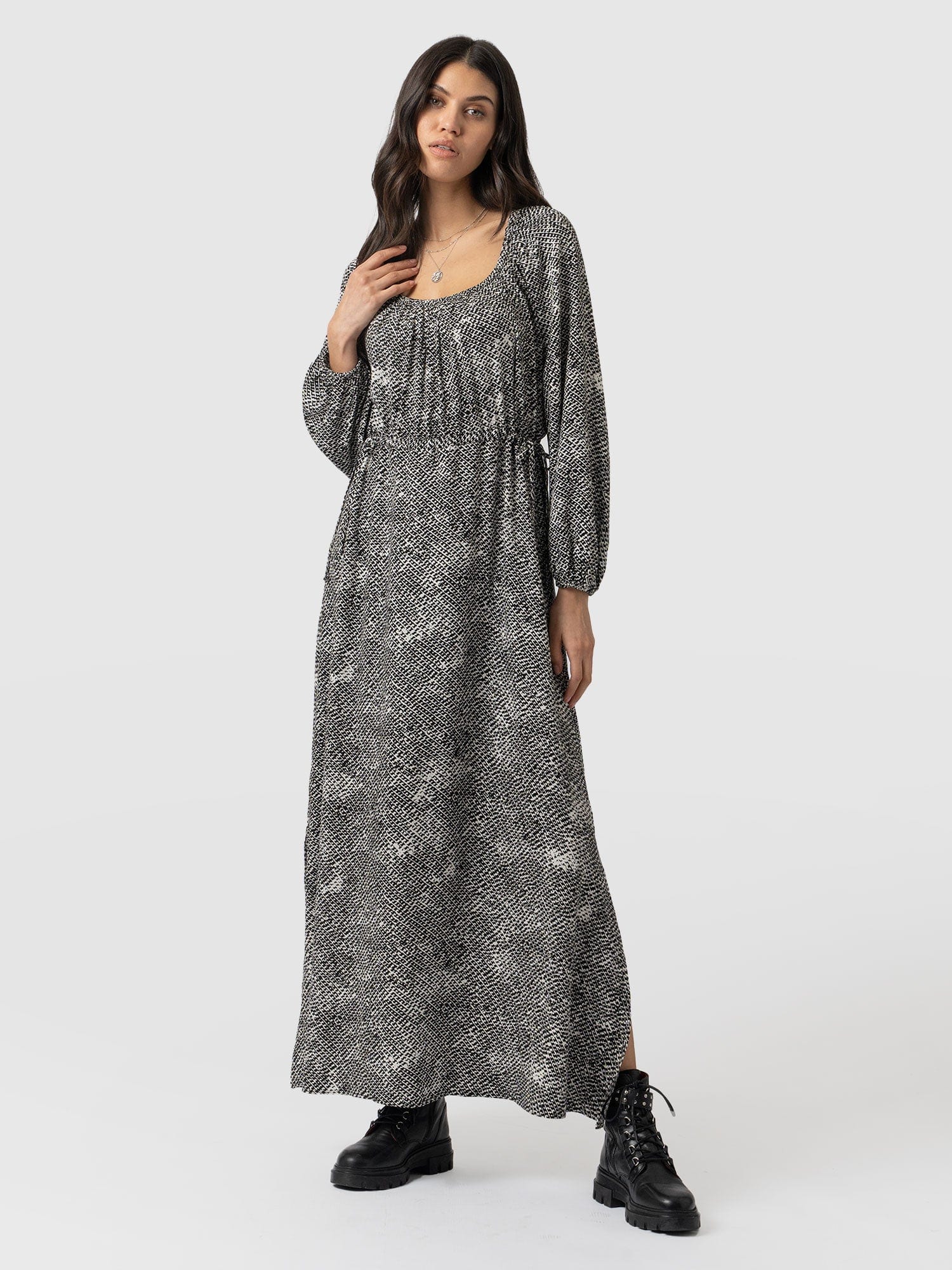 Henrietta Dress Monochrome Gothica - Women's Dresses | Saint + Sofia® UK