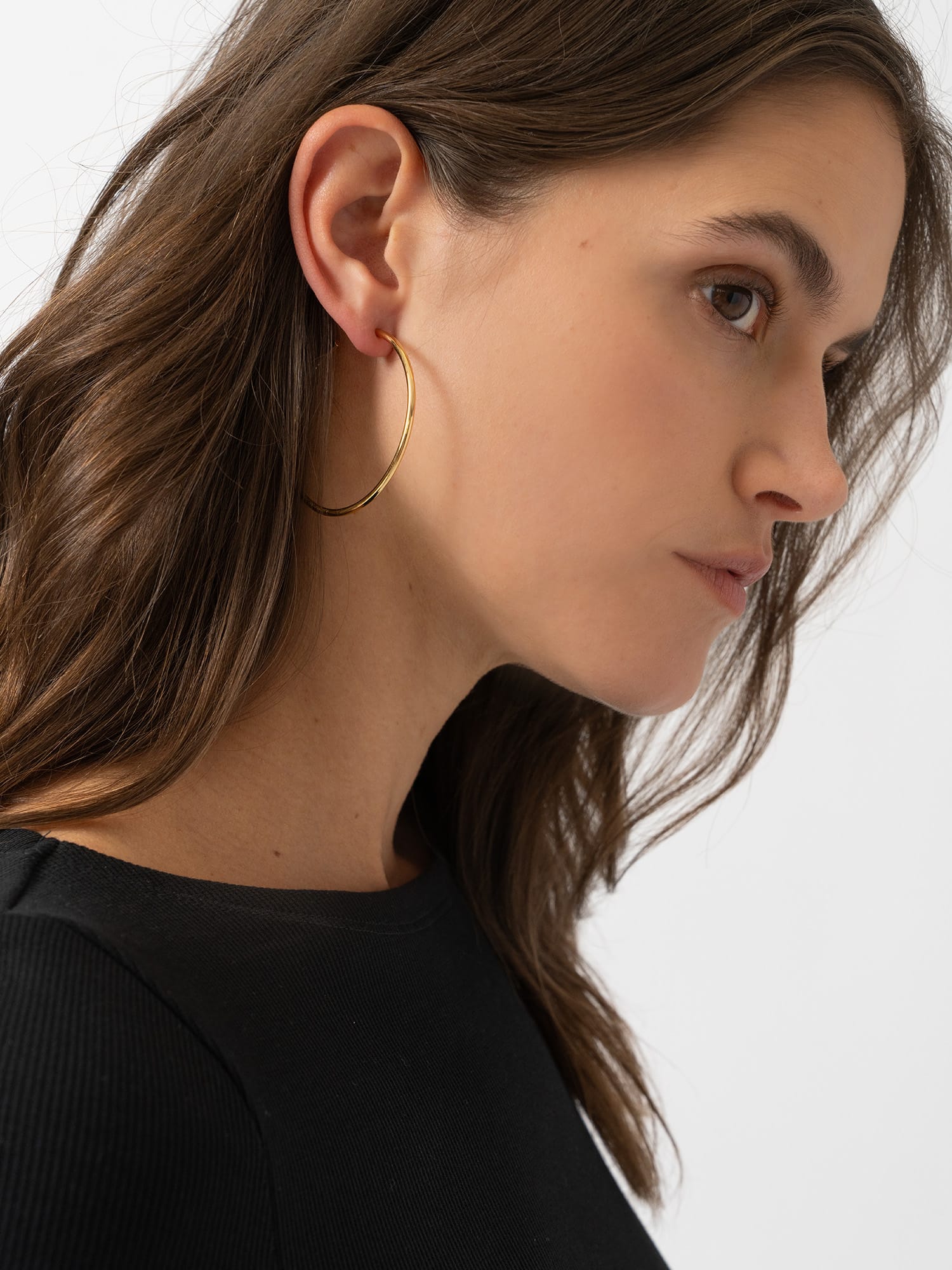 Hoop Large Earrings - Gold