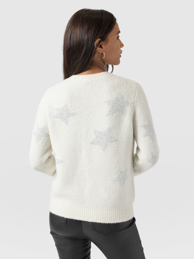 Indy Star Jumper - Cream - Women's Jumpers | Saint + Sofia® UK