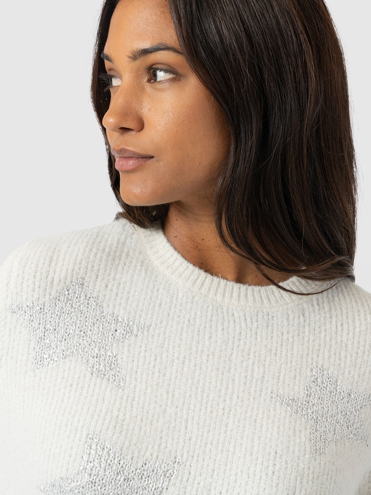 Indy Star Jumper - Cream - Women's Jumpers | Saint + Sofia® UK