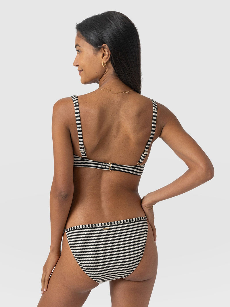 Jesse Twist Front Bikini Top - Stripe - Women's Swimwear | Saint + Sofia® UK