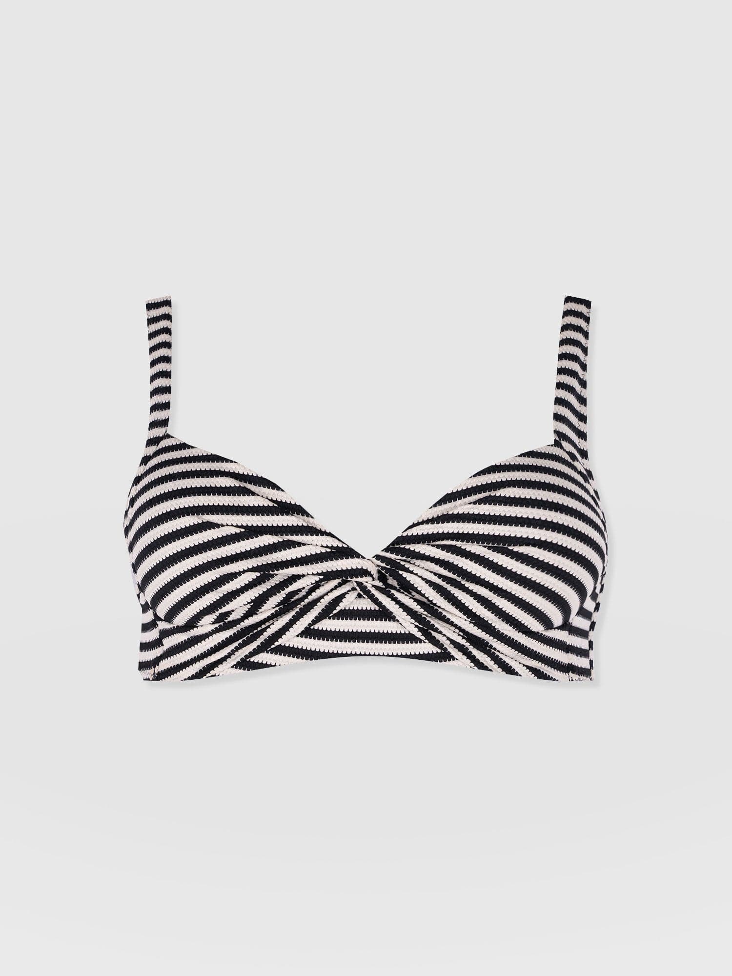 Jesse Twist Front Bikini Top - Stripe - Women's Swimwear | Saint + Sofia® UK