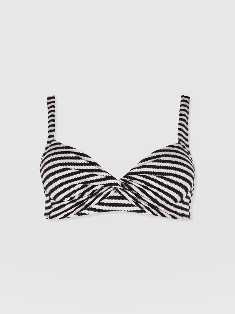 Jesse Twist Front Bikini Top - Stripe - Women's Swimwear | Saint + Sofia® UK