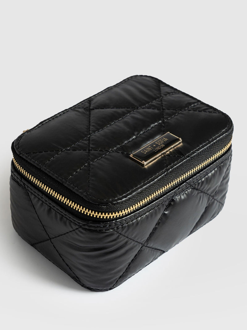 Jewellery Case Black - Women's Travel Accessories | Saint + Sofia® UK