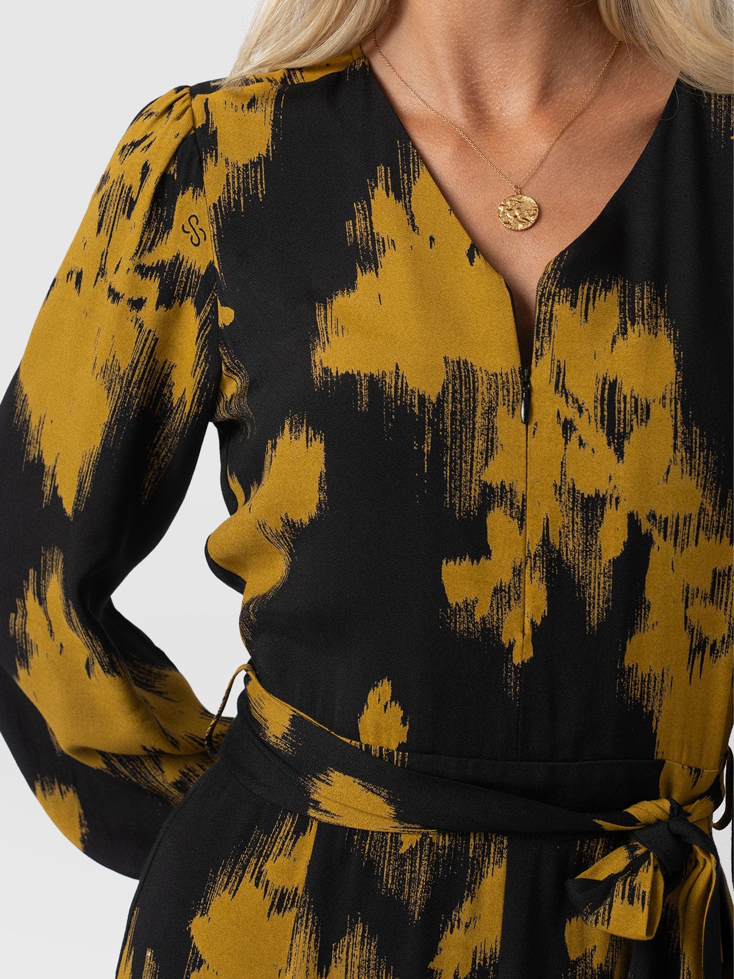 Joselyn Mini Dress Yellow Fade Floral - Women's Dresses | Saint + Sofia® UK