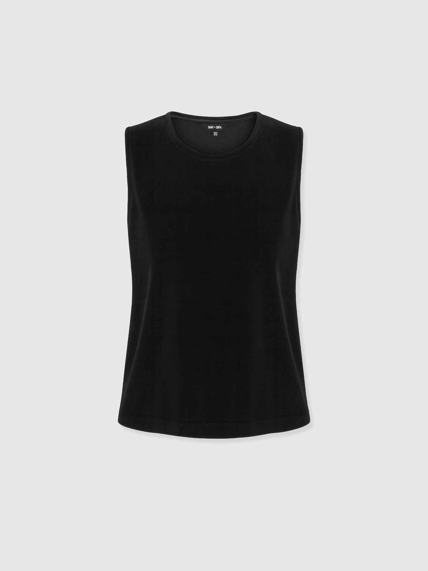 Keller Vest - Black Velvet - Women's T-shirts | Saint and Sofia® UK