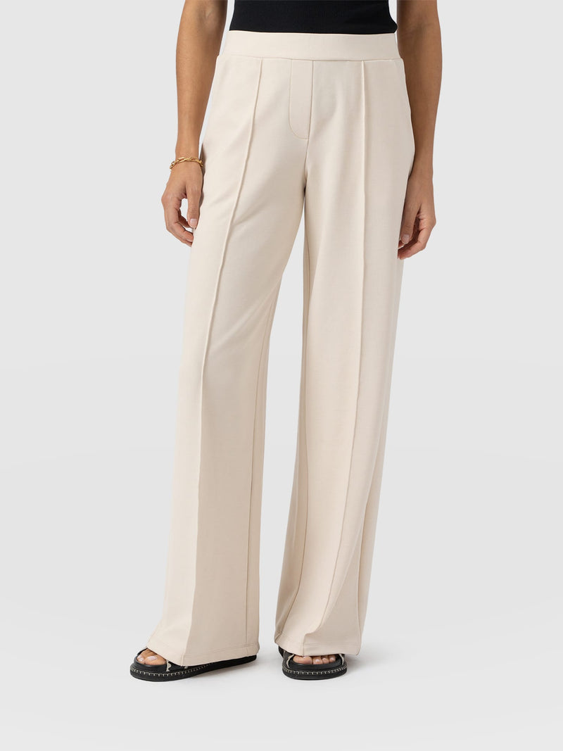 Keller Wide Leg Pant - Cream