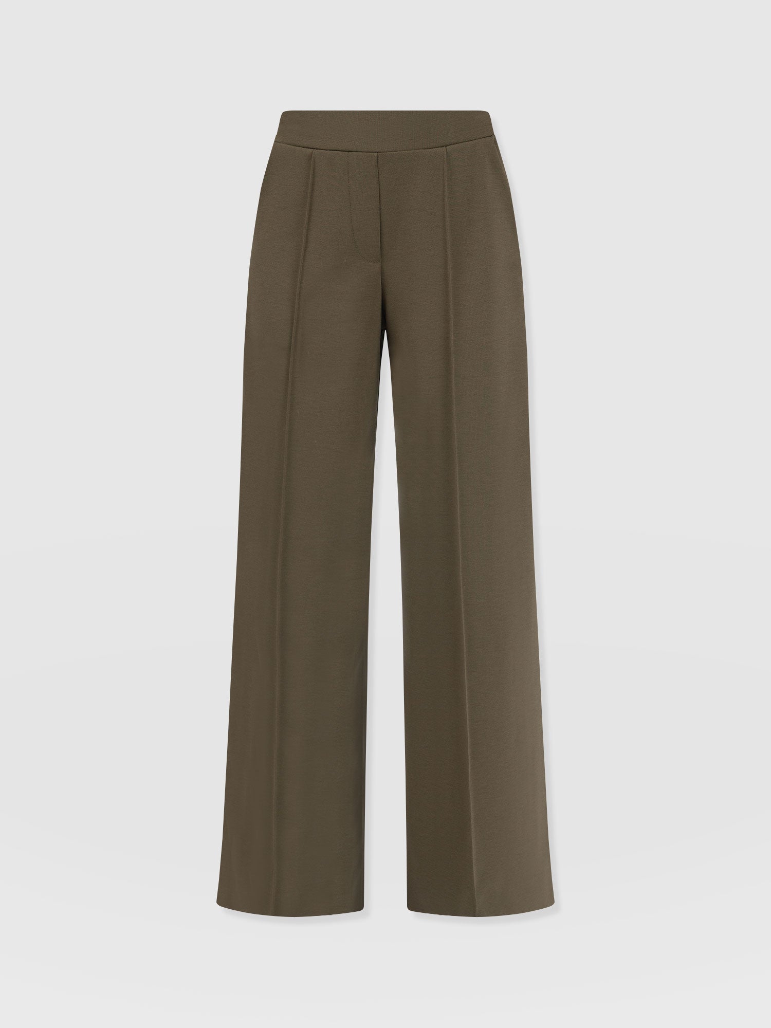 Keller Wide Leg Pant Khaki - Women's Trousers | Saint and Sofia® UK