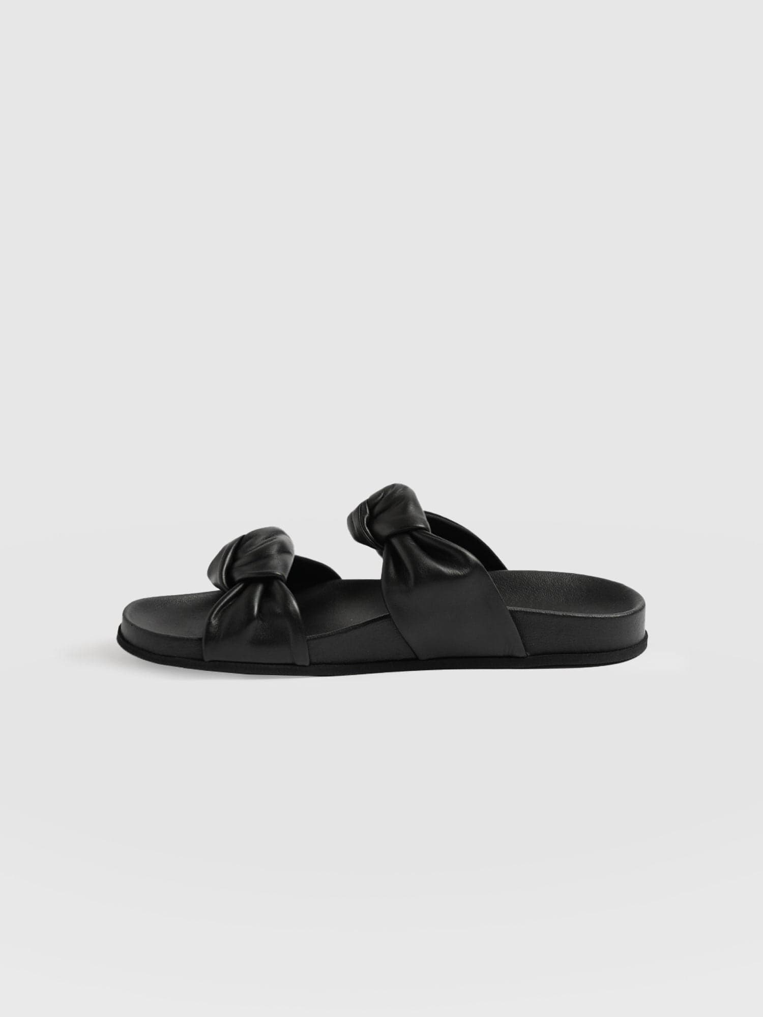 Kingston Knot Sandal Black - Women's Sandals | Saint + Sofia® UK