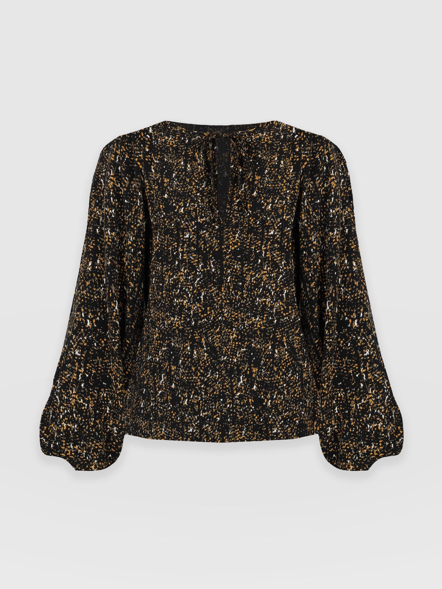 Kristen Blouse Green Ditsy Leopard - Women's Blouses | Saint and Sofia® UK