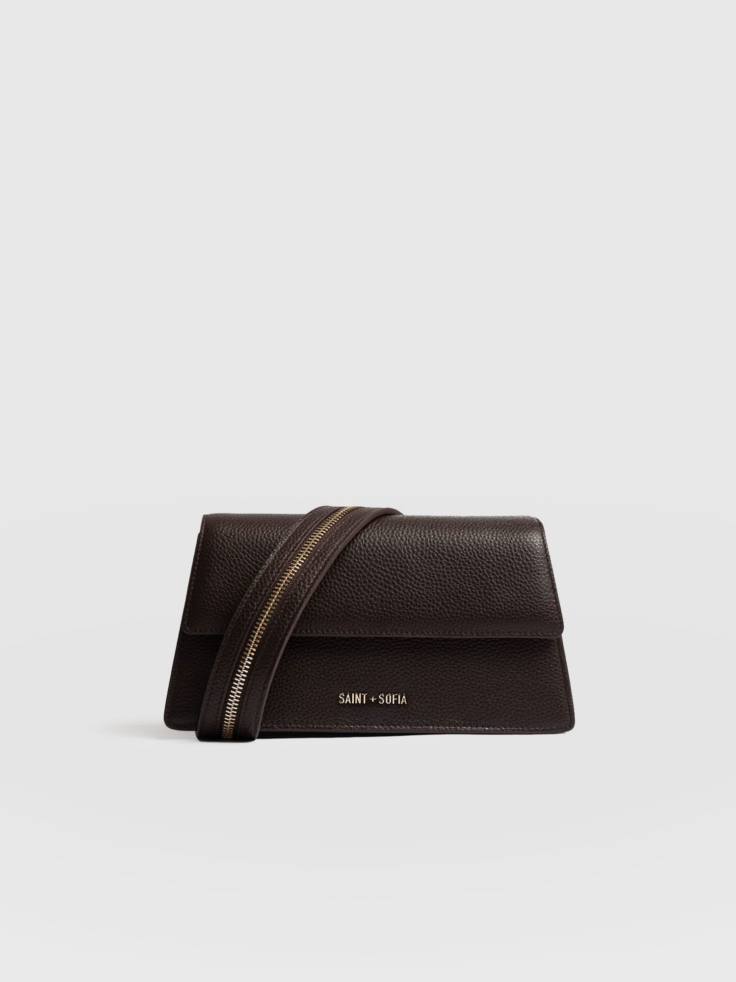 Lennox Half Flap Bag - Chocolate
