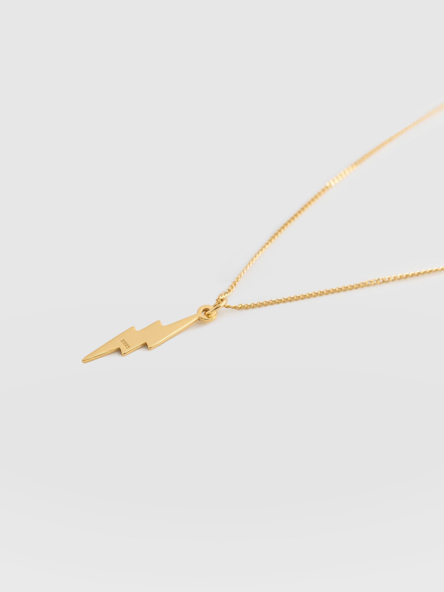 Lightning Bolt Pendant Necklace Gold - Women's Necklaces | Saint + Sofia® UK