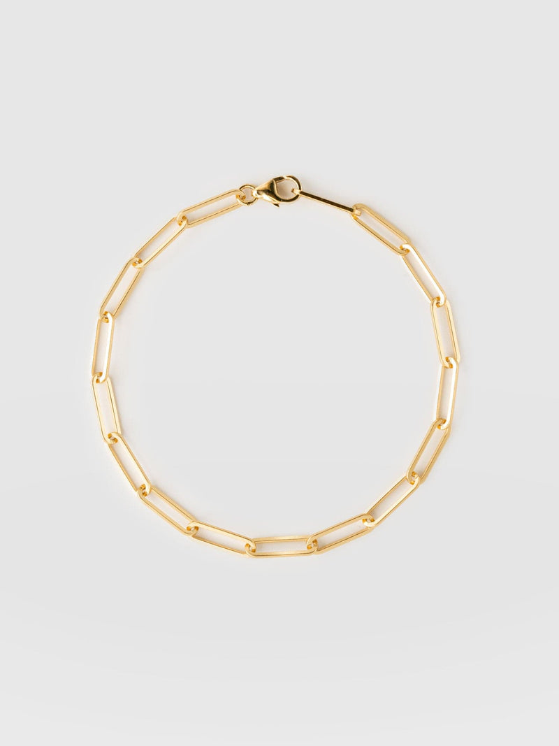 Link Chain Bracelet Gold - Women's Jewellery | Saint + Sofia® UK