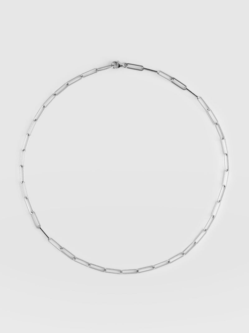 Link Chain Necklace Silver - Women's Jewellery | Saint + Sofia® UK