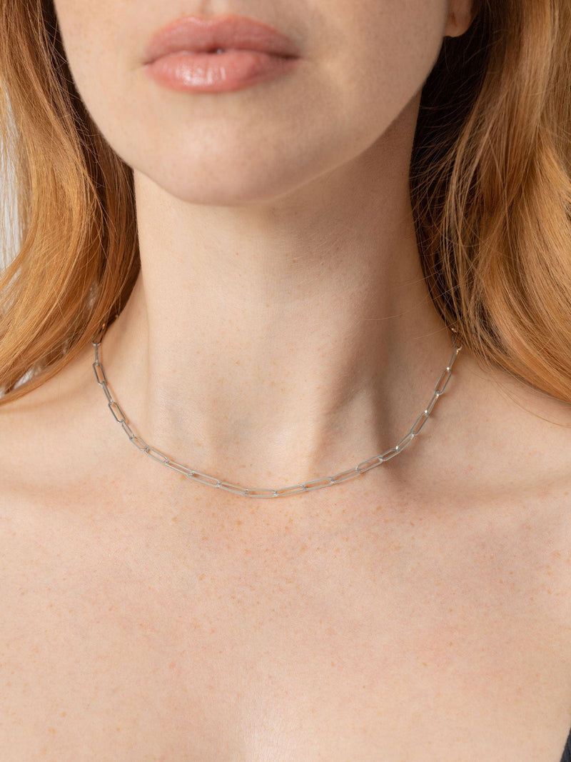 Link Chain Necklace Silver - Women's Jewellery | Saint + Sofia® UK