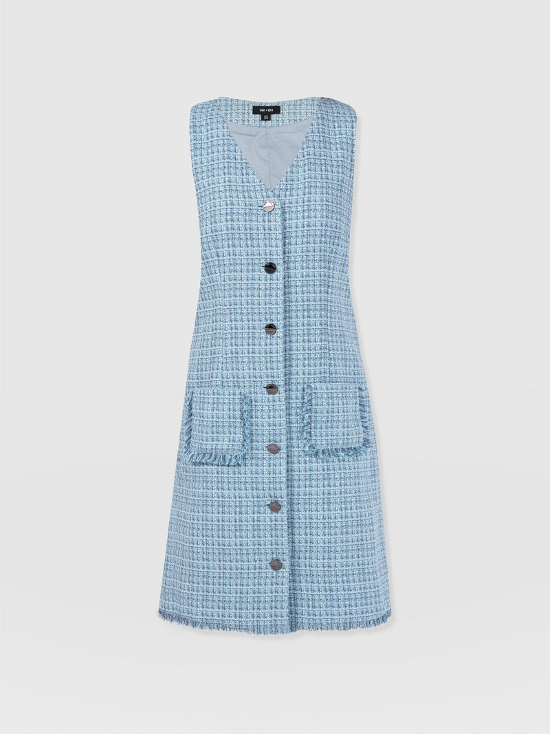 Luther Mini Dress Pale Blue - Women's Dresses | Saint + Sofia® UK