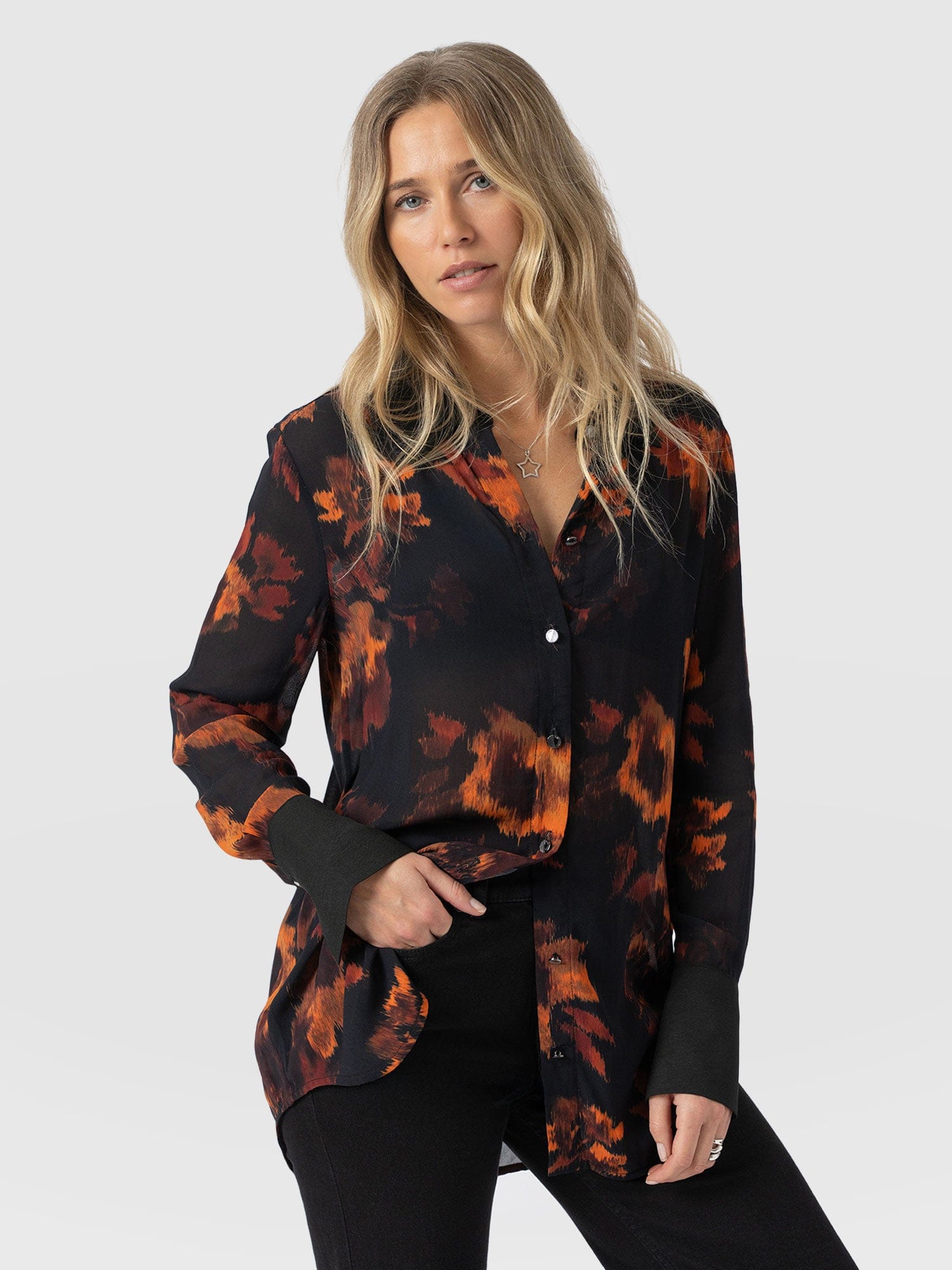 Madison Shirt - Autumn Floral - Women's Blouses | Saint + Sofia® UK