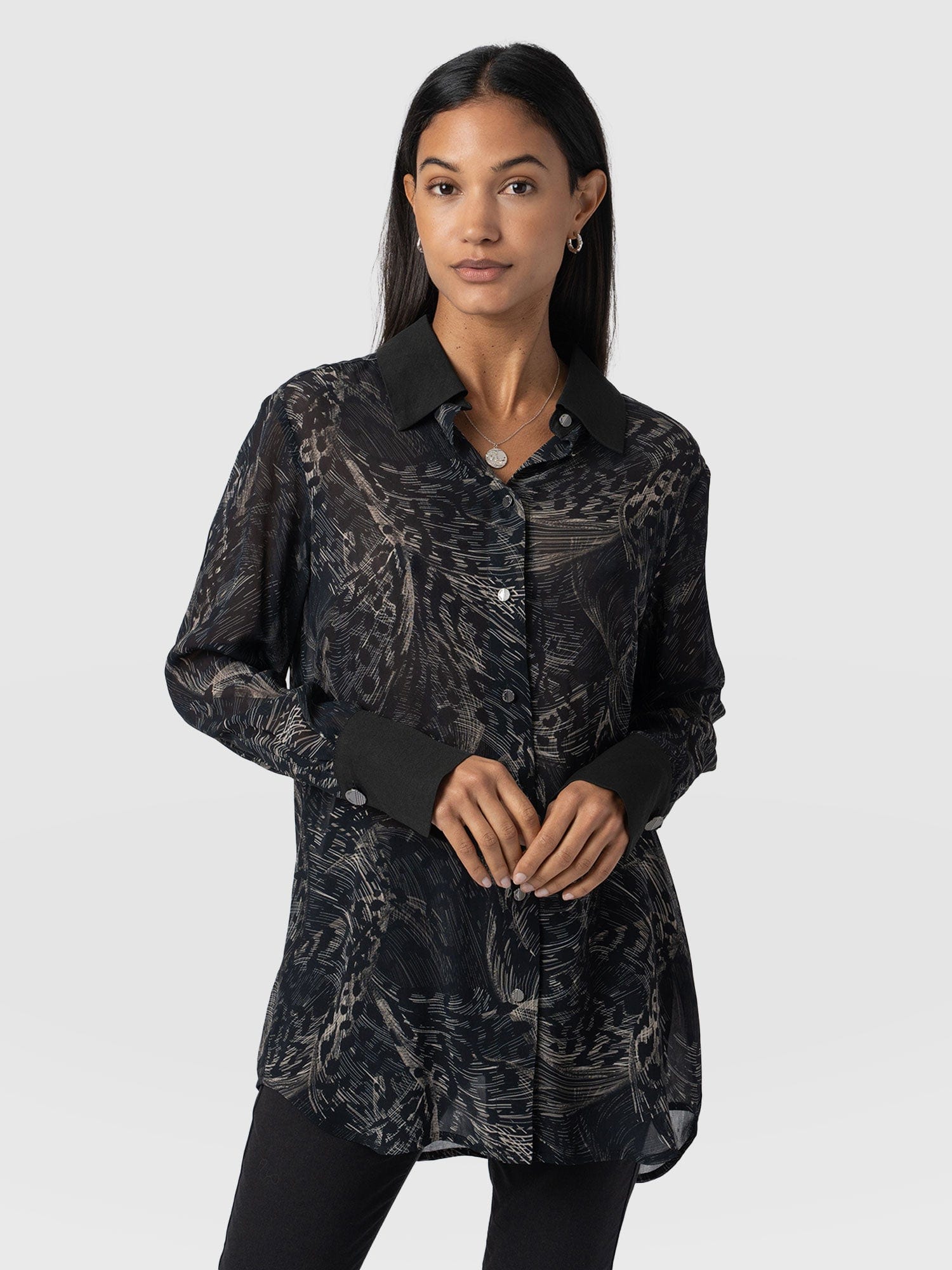 Madison Shirt Spot Feather - Women's Shirts | Saint + Sofia® UK