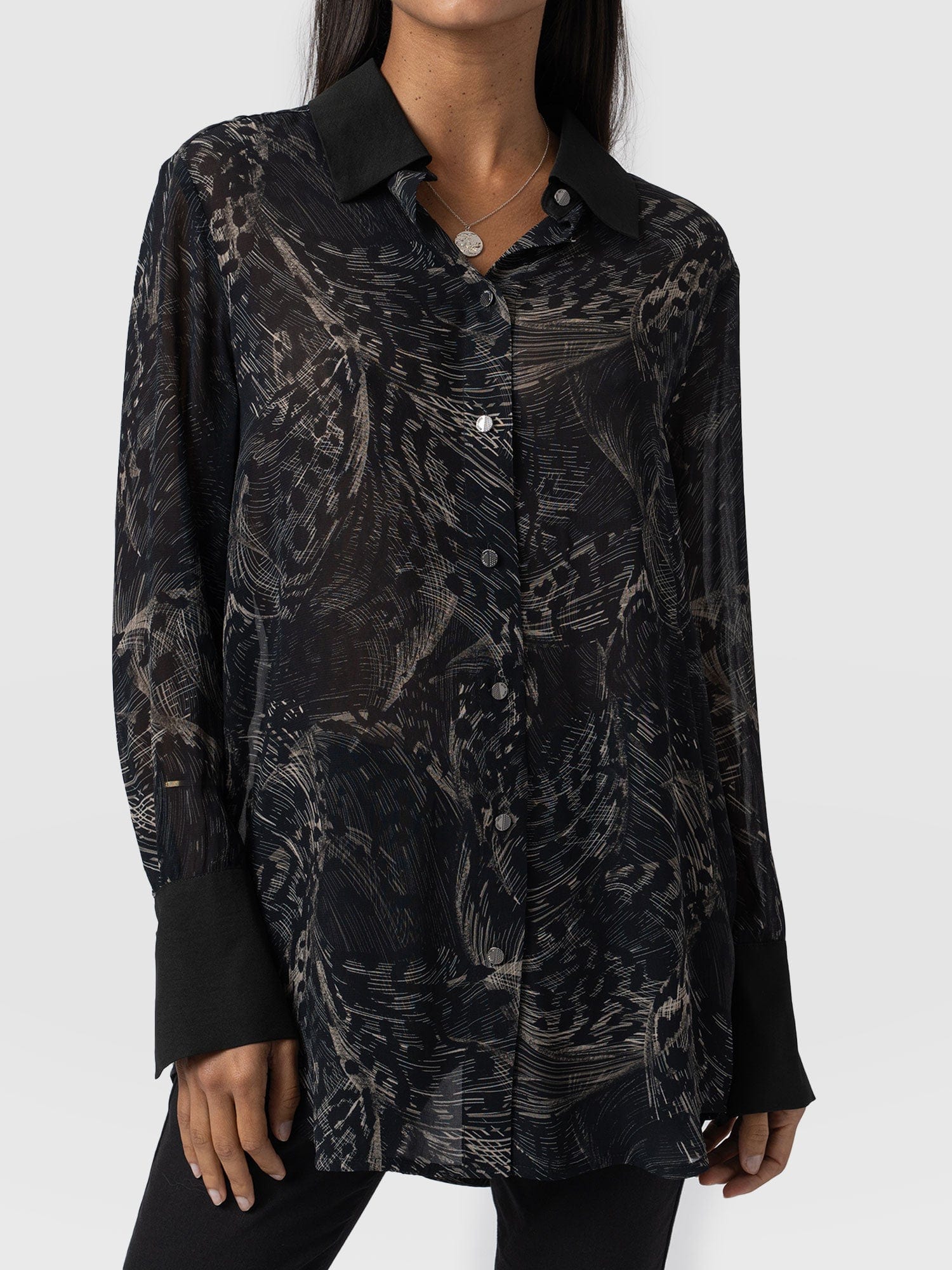 Madison Shirt Spot Feather - Women's Shirts | Saint + Sofia® UK
