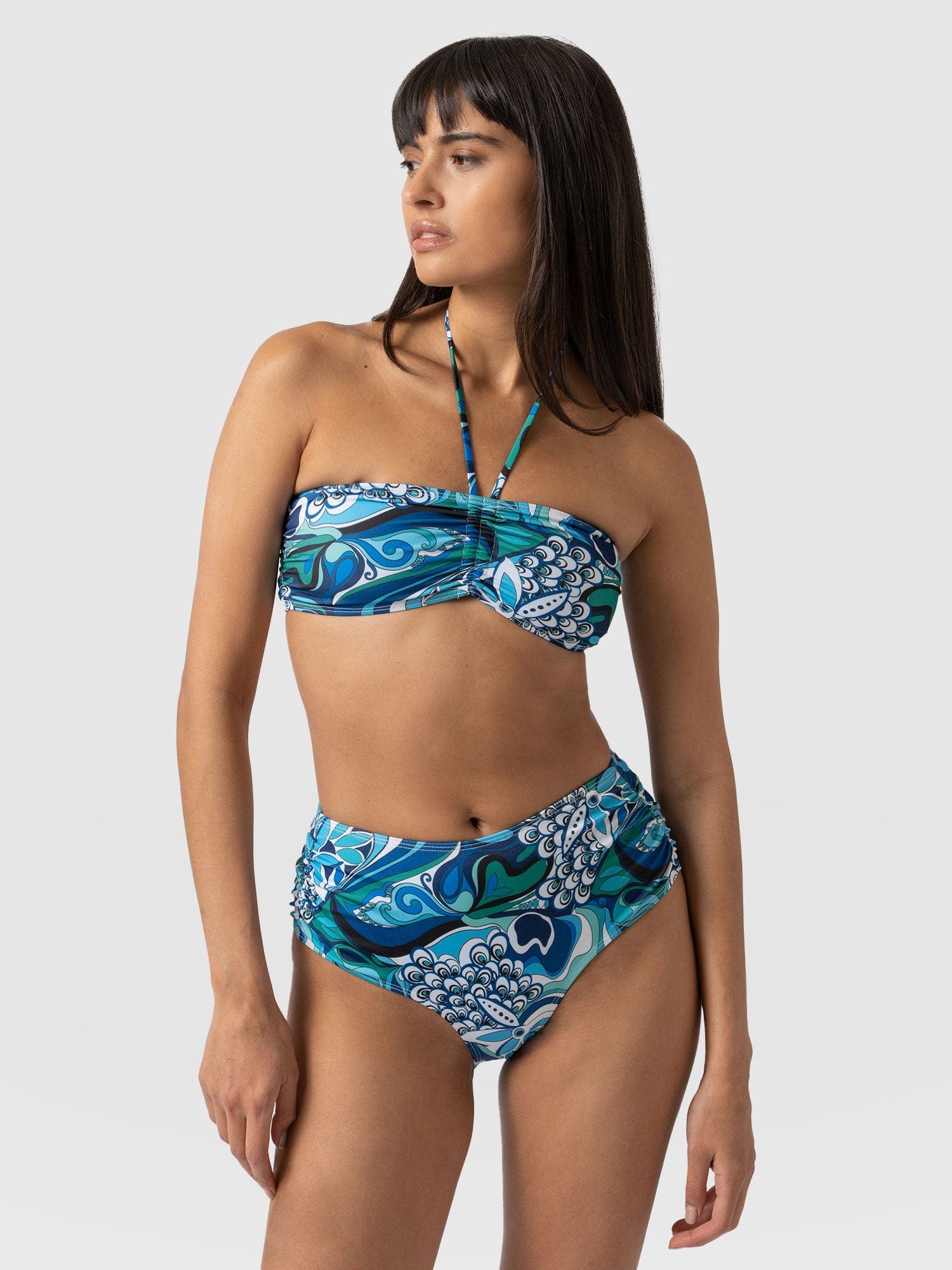 Maya Bandeau Bikini Bottom Paradise - Women's Swimwear | Saint + Sofia® UK