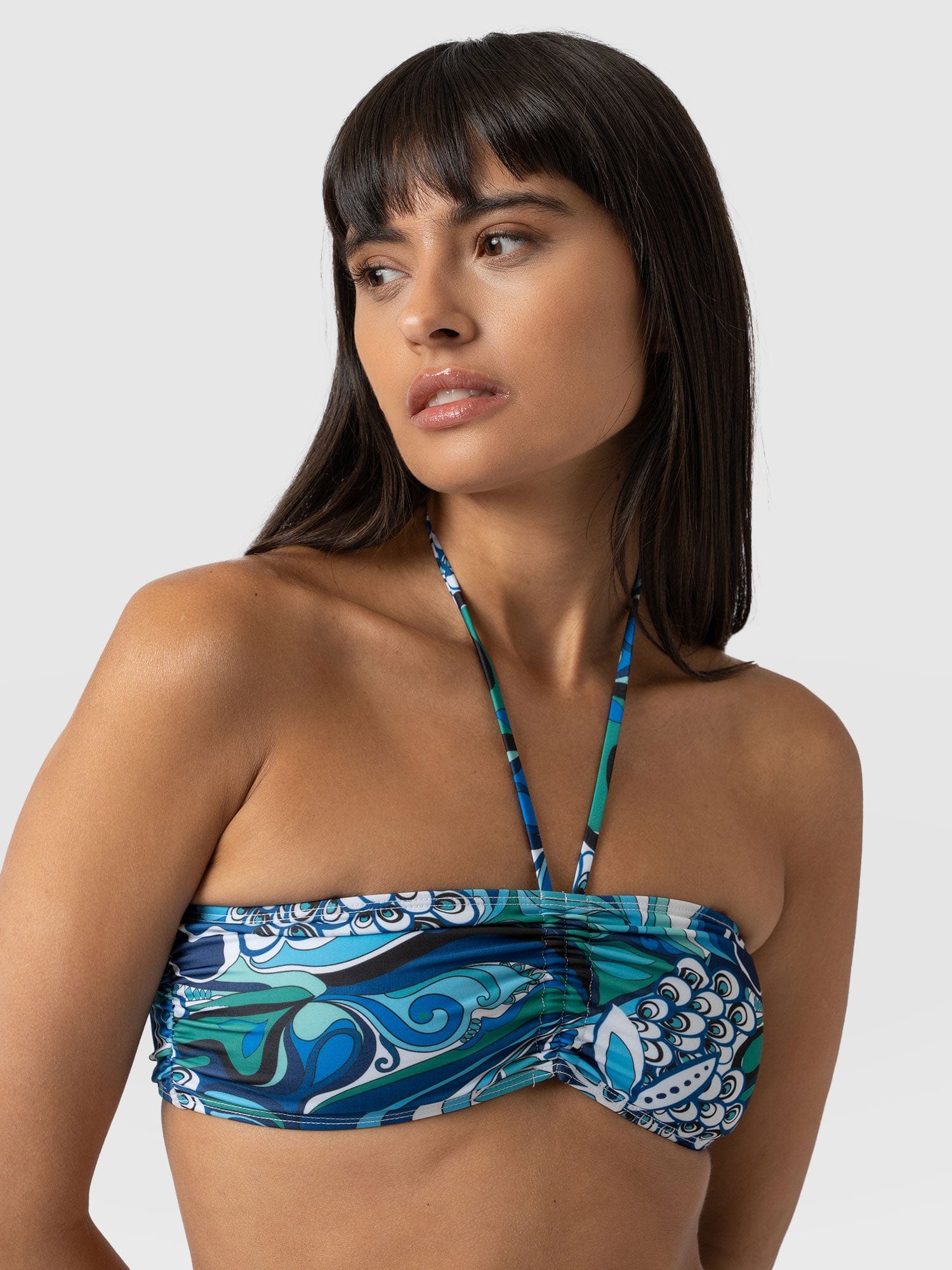 Maya Bandeau Bikini Top Paradise - Women's Swimwear | Saint + Sofia® UK