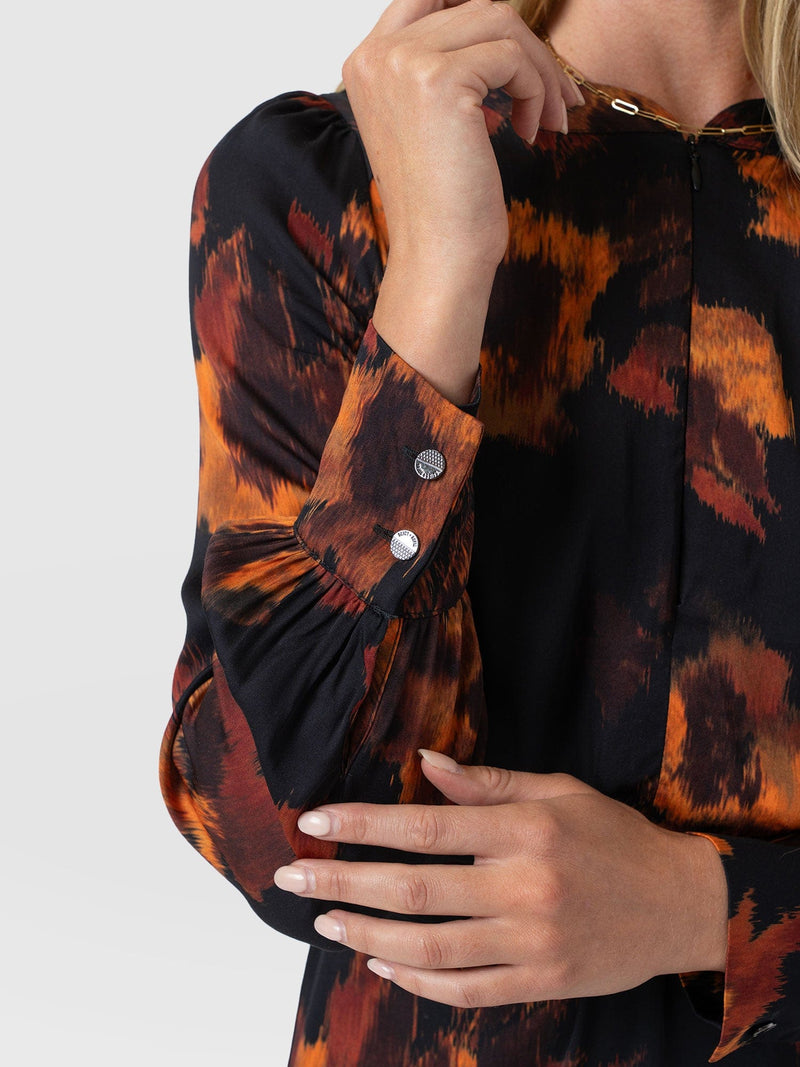 Mini Adaline Zip Up Dress - Autumn Floral - Women's Dresses | Saint + Sofia® UK