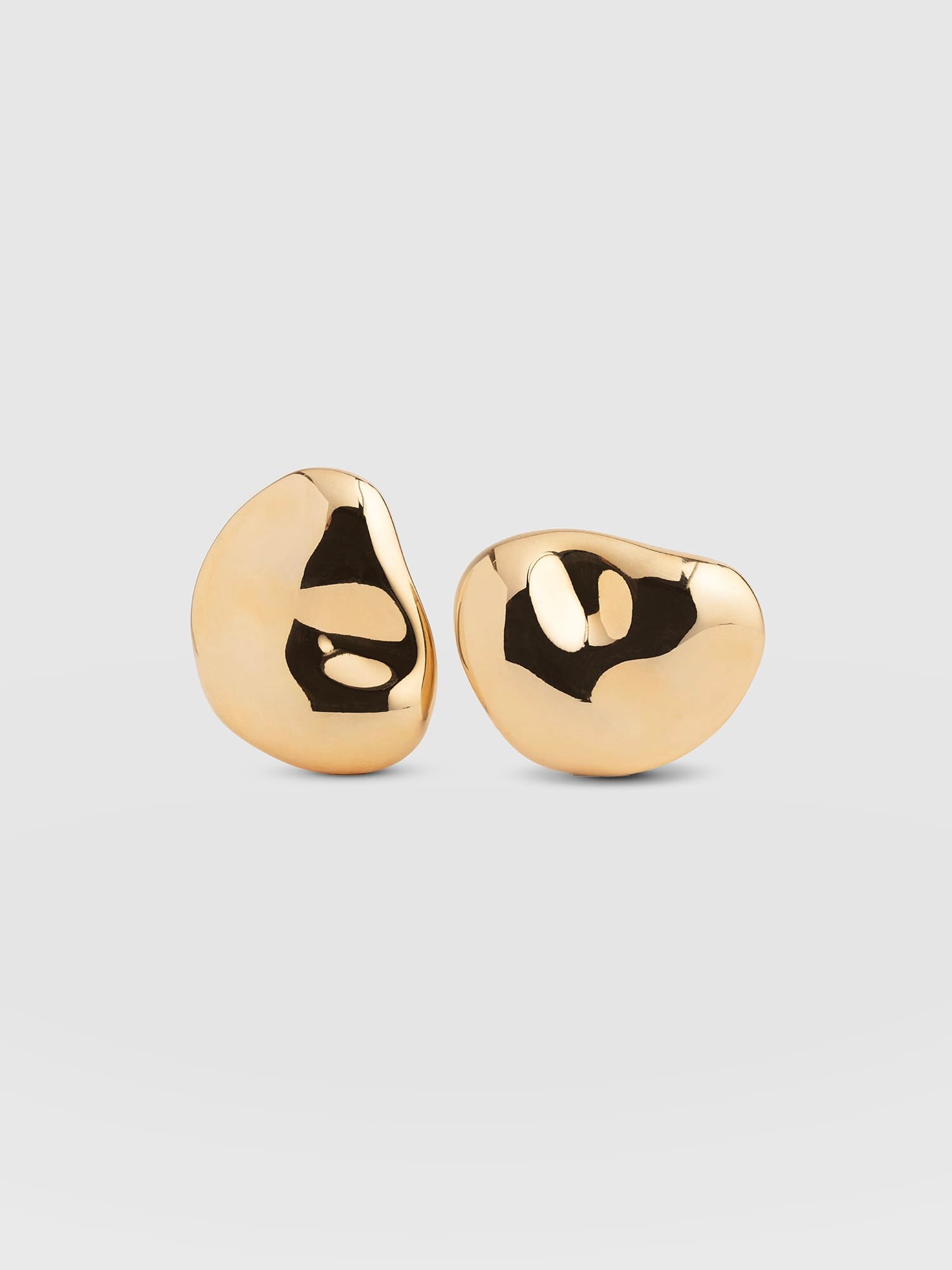 Mottled Stud Earrings - Gold - Women's Jewellerys | Saint and Sofia® UK