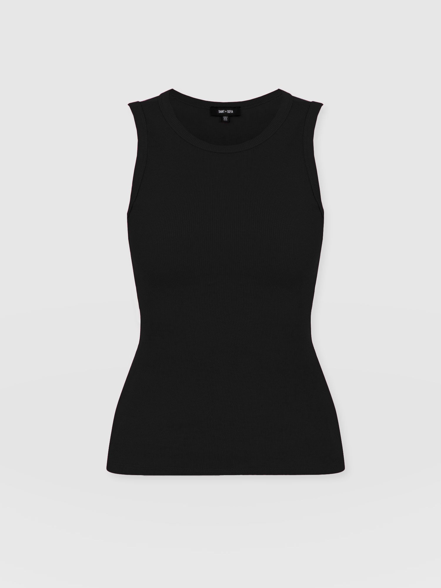 Nova Racer Vest - Black - Women's Vests | Saint + Sofia® UK