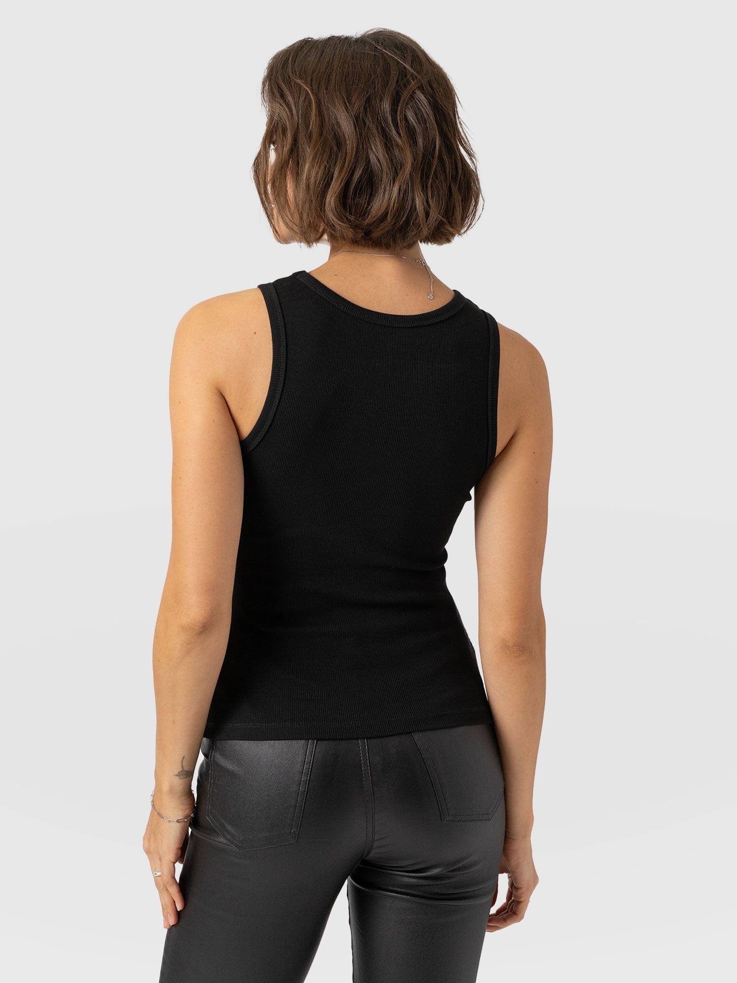 Nova Racer Vest - Black - Women's Vests | Saint + Sofia® UK