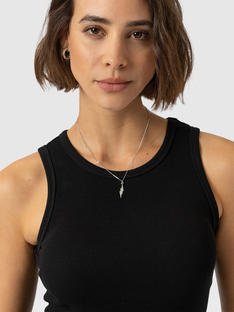 Nova Racer Vest - Black - Women's Vests | Saint + Sofia® UK